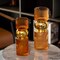 Set of 2 Decorative Green Tall Glass Vase - Modern Minimalist Decor for Parties, and Special Events - Perfect Centerpiece for Coffee Tables, Living Rooms, Dining Tables, Offices, and Farmhouse Decor
